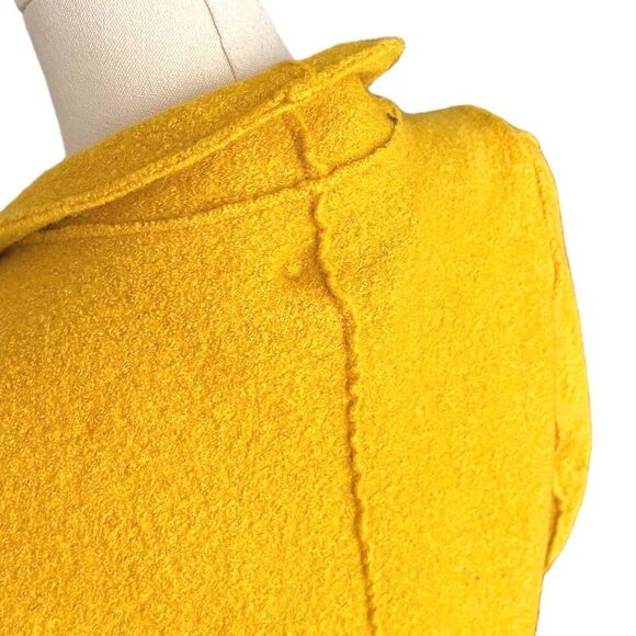ZARA TRAFALUC EUC outerwear collection Open Front wool coat in Yellow Size S - Picture 7 of 10